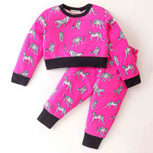 Load image into Gallery viewer, Forest Printed Crop Top Jogger Co-ord Set