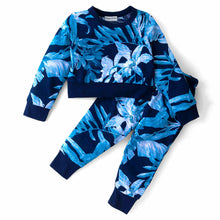 Load image into Gallery viewer, Floral Printed Crop Top Jogger Co-ord Set