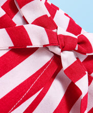 Load image into Gallery viewer, Solid Frilled Crop Top Striped Skort Set