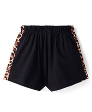 Load image into Gallery viewer, Animal Print Color Block Crop Top Shorts Set