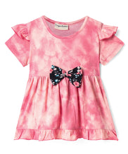 Load image into Gallery viewer, Tie and Dye Frilled Top Floral Short Set