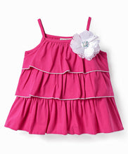 Load image into Gallery viewer, Solid Layered Straped Top Floral Belted Short Set