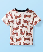 Load image into Gallery viewer, Leopard Printed Cotton Tshirt Jogger Set
