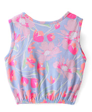 Load image into Gallery viewer, Floral Printed Frilled Crop Cotton Top Short Set