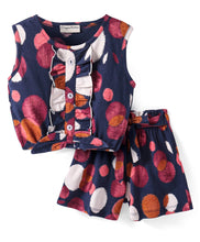 Load image into Gallery viewer, Floral Printed Frilled Crop Cotton Top Short Set
