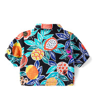 Load image into Gallery viewer, Floral Printed Crop Shirt Belted Palazzo Set