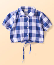 Load image into Gallery viewer, Checkered Crop Shirt Belted Palazzo Set