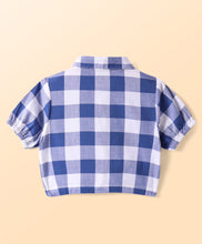 Load image into Gallery viewer, Checkered Crop Shirt Belted Palazzo Set
