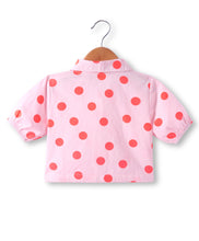 Load image into Gallery viewer, Polka Printed Crop Shirt Belted Palazzo Set