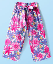 Load image into Gallery viewer, Floral Printed Crop Shirt Belted Palazzo Set