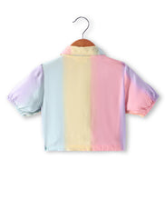 Load image into Gallery viewer, Ombre Printed Crop Shirt Belted Palazzo Set
