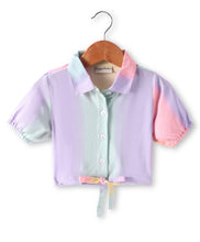 Load image into Gallery viewer, Ombre Printed Crop Shirt Belted Palazzo Set
