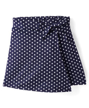 Load image into Gallery viewer, Solid Frilled Crop Top Polka Skort Set
