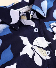 Load image into Gallery viewer, Floral Printed Crop Shirt Belted Palazzo Co-ord Set
