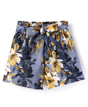 Load image into Gallery viewer, Floral Printed Crop Shirt Short Co-ord Cotton Set
