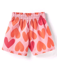 Load image into Gallery viewer, Hearts Printed Crop Shirt Short Co-ord Cotton Set
