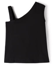 Load image into Gallery viewer, Solid Layered Single Shoulder Top Short Set
