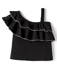 Load image into Gallery viewer, Solid Layered Single Shoulder Top Short Set
