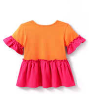 Load image into Gallery viewer, Solid Frilled Color Block Top Skort Set

