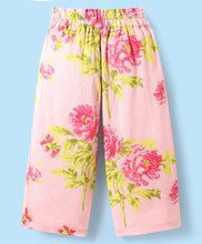Load image into Gallery viewer, Floral Printed Crop Shirt Belted Palazzo Cotton Set
