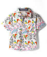 Load image into Gallery viewer, Jungle Printed Half Sleeves Shirt and Short Set
