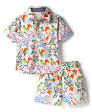 Load image into Gallery viewer, Jungle Printed Half Sleeves Shirt and Short Set
