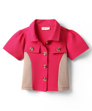 Load image into Gallery viewer, Solid Color Block Shirt with Palazzo Co-ord Set