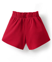 Load image into Gallery viewer, Solid Crop Shirt and Short Co-ord Set - Red