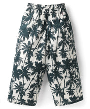 Load image into Gallery viewer, Palm Trees Crop Shirt and Palazzo Co-ord set - Offwhite
