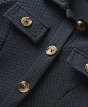 Load image into Gallery viewer, Solid Shirt with Palazzo Co-ord Set - Navy
