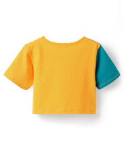 Load image into Gallery viewer, Solid Color Block Top Skort Set - Yellow
