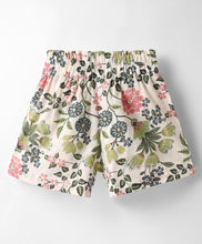 Load image into Gallery viewer, Floral Crop Shirt and Belted Short Cotton Set
