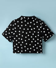 Load image into Gallery viewer, Polka Crop Shirt and Belted Short Set
