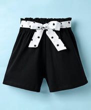 Load image into Gallery viewer, Polka Crop Shirt and Belted Short Cotton Set
