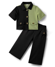 Load image into Gallery viewer, Solid Shirt with Palazzo Co-ord Set
