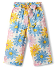 Load image into Gallery viewer, Floral Shirt Style Crop Top Belted Palazzo Co-ord Set
