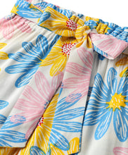 Load image into Gallery viewer, Floral Shirt Style Crop Top Belted Palazzo Co-ord Set
