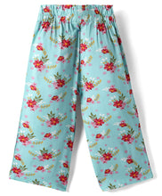 Load image into Gallery viewer, Floral Shirt Style Crop Top Belted Palazzo Co-ord Set
