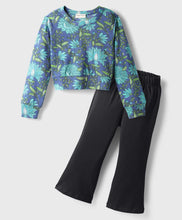 Load image into Gallery viewer, Floral Printed Cotton Crop Top and Pant Set
