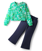 Load image into Gallery viewer, Floral Printed Cotton Crop Top and Pant Set