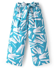 Load image into Gallery viewer, Abstract Printed Frilled Crop Top and Pant Cotton Co-ord Set
