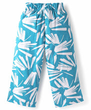 Load image into Gallery viewer, Abstract Printed Frilled Crop Top and Pant Cotton Co-ord Set
