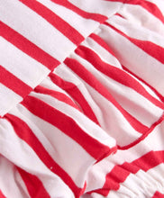 Load image into Gallery viewer, Cotton Striped Frilled Crop Top and Pant Set