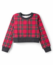 Load image into Gallery viewer, Checkered Printed Cotton Spandex Crop Top and Pant Set
