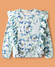 Load image into Gallery viewer, Floral Printed Frilled Top Jogger Co-ord Set
