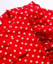 Load image into Gallery viewer, Polka Printed Frilled Top and Leggings Set