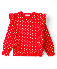 Load image into Gallery viewer, Polka Printed Frilled Top and Leggings Set