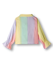 Load image into Gallery viewer, Tie Dye Frilled Top with Waffle Culotte Pant Set