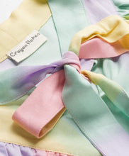 Load image into Gallery viewer, Tie Dye Frilled Top with Waffle Culotte Pant Set