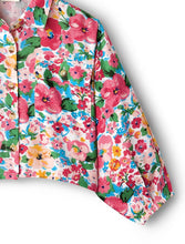 Load image into Gallery viewer, Floral Printed Collar Top with Culotte Pant Set
